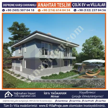 İMARLI ARSANIZA TAKSİTLE ANAHTAR TESLİM ÇELİK VİLLA, Yapı