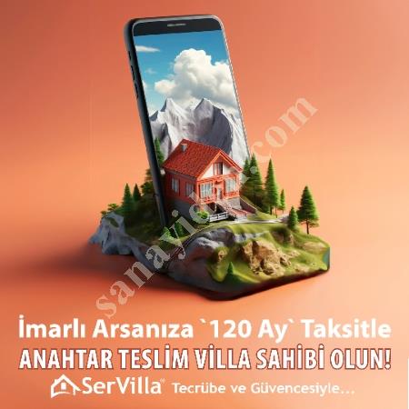 SERVİLLA ÇELİK EV VİLLA - 120 AY TAKSİTLE ANAHTAR TESLİM VİLLA, Yapı İnşaat