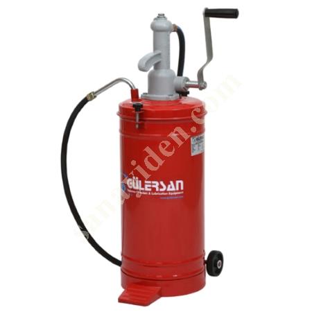GÜLERSAN YAĞLAMA CİHAZLARI 4018 MEKANİK YAĞ POMPASI ÖLÇEKLİ 18 LT, Yağlama Cihazları
