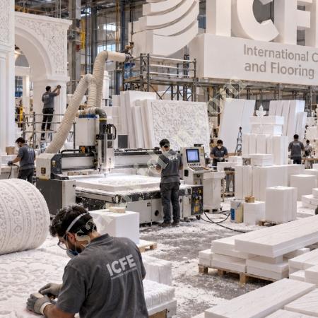 ICFE HALI VE ZEMİN KAPLAMA FUARI STAND DEKORASYONU, Yapı İnşaat