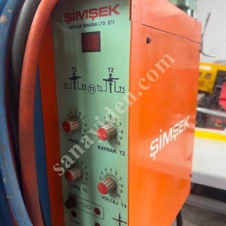 ŞİMŞEK MARKA  100 KVA  SU SOĞUTMALI  PNÖMATİK PEDALLI  PUNTA KAYNAK MAKİNASI 2010 MODEL, İş Makineleri
