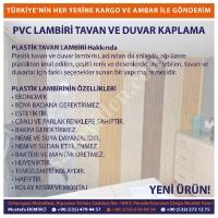 PVC LAMBİRİ DUVAR VE TAVAN KAPLAMA PLASTİK LAMBİRİ, Yapı İnşaat