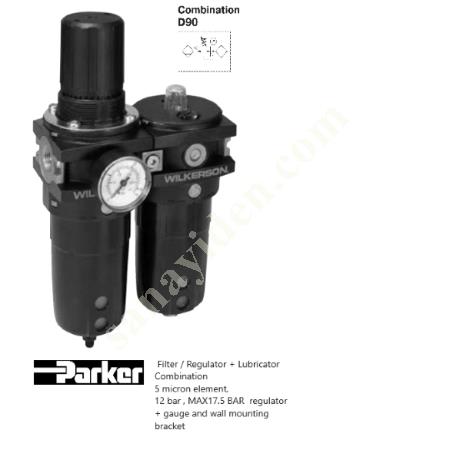 PARKER WILKERSON 1" FR+Y D90-C8  17.5 BAR ŞARTLANDIRICI 5 MICRON, Hidrolik Pnömatik