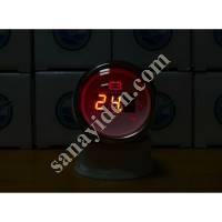 DIGITAL VOLTMETER WHITE - WITH ALARM WARNING LED - BOAT - CARAVAN, Caravan And Spare Parts