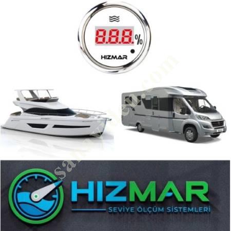 HIZMA WHITE DIGITAL WATER LEVEL INDICATOR CARAVAN AND BOAT, Caravan And Spare Parts