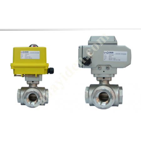 BRASS 3/2 BALL VALVE WITH ELECTRIC ACTUATOR, Valves