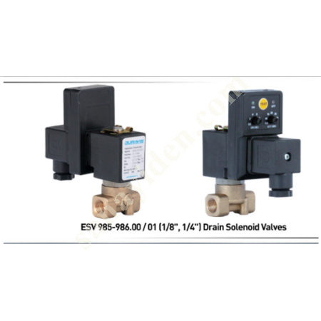 DURAVIS ESV 985-986 SERİSİ SOLENOİD VALFLER, Vanalar / Valfler