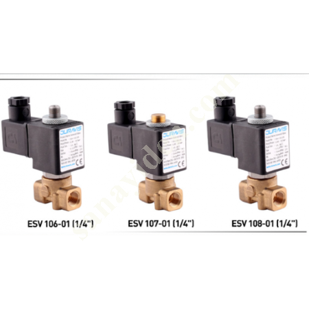 DURAVIS ESV 106-107-108 SERİSİ SOLENOİD VALFLER, Vanalar / Valfler