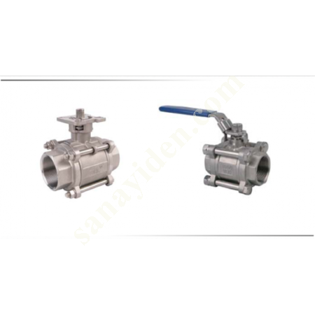 2/2 WAY 3-PIECE THREADED STAINLESS BALL VALVE, Valves