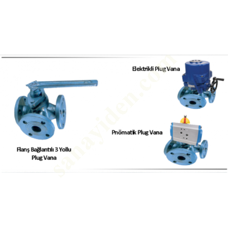 3/2 WAY FLANGED PLUG (CONIC) VALVE, Valves