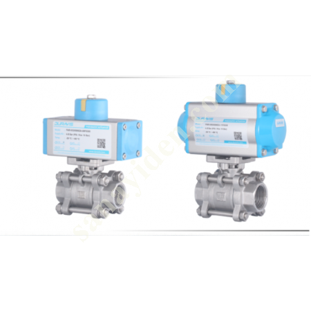 DURAVIS PNEUMATIC 2-WAY STAINLESS BALL VALVE, Valves