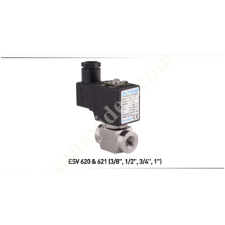 DURAVIS ESV 620-621 PASLANMAZ SOLENOİD VALFLER, Vanalar / Valfler