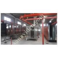 POWDER COATING FACILITIES SURFACE CLEANING LINES WITH CONVEYOR, Electrostatic Powder Coating