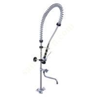 TOUCH MOUNTED PRE-WASH SHOWER SPRAY UNIT WITH INTERMEDIATE FAUCET, Industrial Kitchen