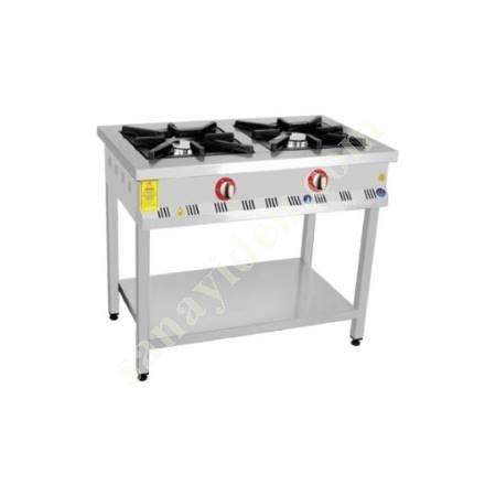 CE CERTIFIED RESTAURANT COOKER WITH DOUBLE BASE SHELF, Industrial Kitchen