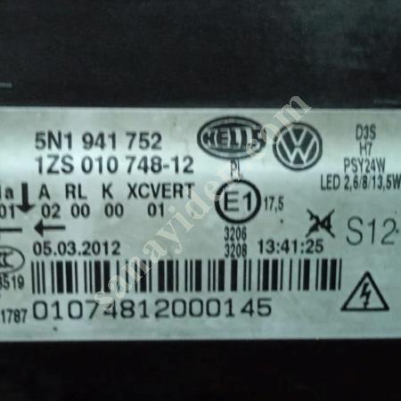 VOLKSWAGEN TİGUAN SAĞ ÖN FAR 2012-2015 MODEL, Oto & Y. Parça
