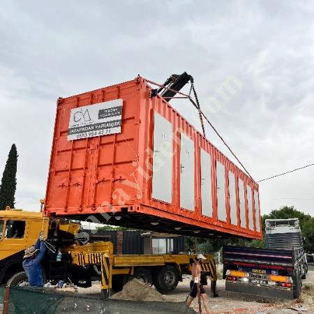 MOBİL TUVALET DUŞ / 30 M2 16 ADET WC MOBİL, Prefabrik Ev Modelleri, Konteyner Ev Fiyatları