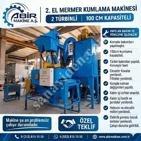 2. EL MERMER KUMLAMA MAKİNESİ-ABİR MAKİNE A.Ş., Makina