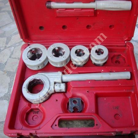 DİŞ ACMA MAKİNESİ BİR CEREKTEN BİRBUCUK PARMAĞA KADAR METAL BORULARA DİŞ ACAR, Hortum & Boru