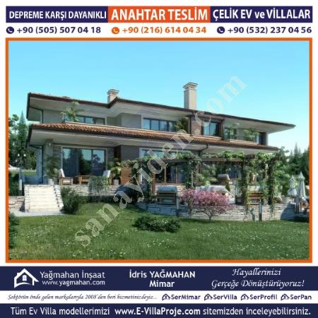 120 AY TAKSİTLE ANAHTAR TESLİM LÜKS ÇELİK VİLLALAR, Yapı İnşaat