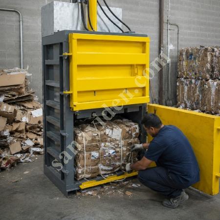 MT MAKİNA DB-60 AĞIR HİZMET MİLL-SİZE DİKEY BALYA PRESİ – 60 TON HİDROLİK GERİ DÖNÜŞÜM PRESİ, Geri Dönüşüm Makineleri