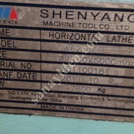 1000X5000 DİJİTALLİ TORNA  KULLANICIDAN SATIŞA ÇIKMIŞTIR  0536 709 41 57, Makina