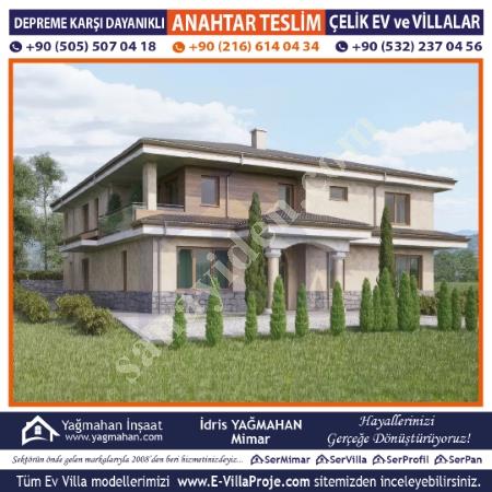 İMARLI ARSANIZA - 120 AY TAKSİTLE ANAHTAR TESLİM VİLLA, Çelik Konstrüksiyon