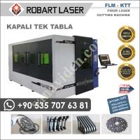 FİBER LAZER METAL KESİM  DEĞİŞEN TABLA KAPALI KABİN  ROBART LAZER, Lazer Kesim Makinası