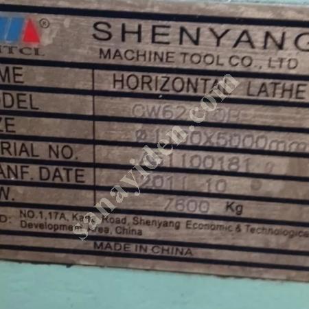 1000X5000  DİJİTALLİ TORNA KULLANICIDAN SATIŞA ÇIKMIŞTIR, Makina