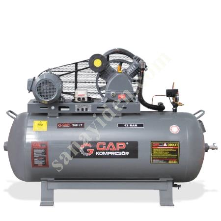 GAP( 300 LT) PİSTONLU KOMPRESÖR 12 BAR 5,5 HP, Pistonlu Kompresör