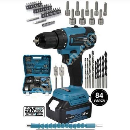 ✅ ASSUR 84 PIECES CORDLESS DRILL ✅, Cordless Screwdriver- Drill - Nutrunner