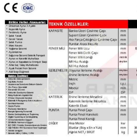 ORJİNAL BAOJİ TORNA  İSTENİLEN ÇAP VE ÖLÇÜDE STOKTAN HEMEN TESLİMDİR  0536 709 41 57, Makina