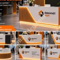 FUAR STANDI KARŞILAMA BANKOSU ÖZEL ÜRETİM,