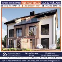 SERVİLLA ÇELİK VİLLA, EV VİLLA PROJELERİ - WCB1388 MODELİ, Çelik Konstrüksiyon