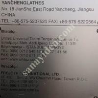 TAİWAN TORNA  800X2000 FENER MİLİ 105 FİYATI 625.000₺  0536 709 41 57, Makina