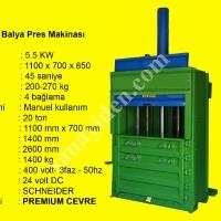 DİKEY BALYA PRES MAKİNASI PREDP 10 - NAYLON VE KARTON ATIKLAR,