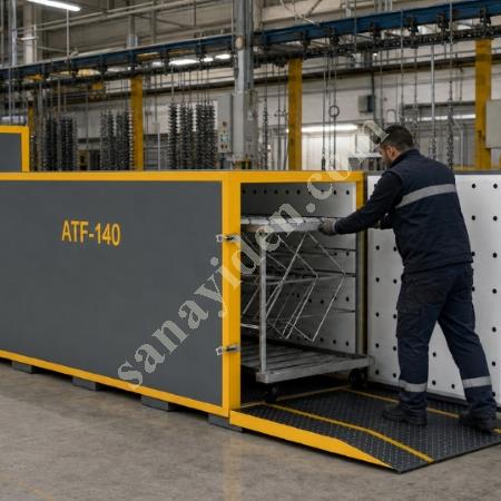 MT MAKİNA ATF-140 ASKI TEMİZLEME FIRINI – YÜKSEK HACİMLİ ÜRETİM HATLARI İÇİN, Geri Dönüşüm Makineleri