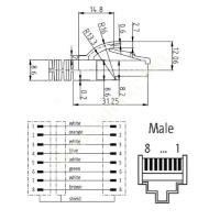 30 CM ÇİFT TARAFLI PATCH CAT7 NETWORK KABLOSU, Otomasyon