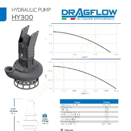 DRAGFLOW HY300B HİDROLİK DİP TARAMA POMPASI, Dalgıç Pompa Fiyatları, Drenaj- Temiz Su- Kirli Su