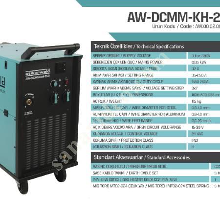 250 AMP MIG MAG GAZ ALTI KAYNAK MAKİNESİ, Makina