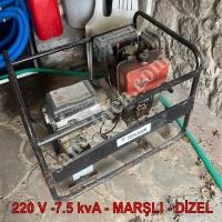 7.5 KVA AKÜ MARŞLI DİZEL JENERATÖR,
