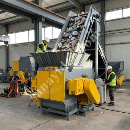 MT MAKİNA CROTAX-100 TEK ŞAFTLI AĞIR SANAYİ PARÇALAYICI (1 METRE ROTOR), Geri Dönüşüm Makineleri
