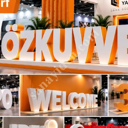 FUAR STANDI BÜYÜK HARF VE 3D LOGO ÜRETİMİ, Yapı İnşaat