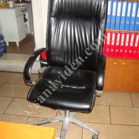 BÜRO KOLTUĞU DERİ ÜCLÜ BİR MÜDUR KOLTUĞU İKİ MÜŞTERİ KOLTUĞU SAĞLAM, Diğer