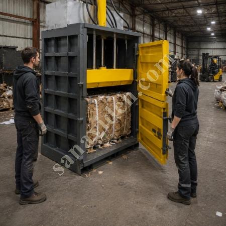MT MAKİNA DB-70 EKSTRA AĞIR HİZMET DİKEY BALYA PRESİ – 70 TON HİDROLİK GERİ DÖNÜŞÜM PRESİ, Geri Dönüşüm Makineleri