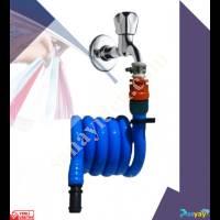 PLASYAY SPIRAL BALCONY TOILET AND BATHROOM WASHING HOSE SET,