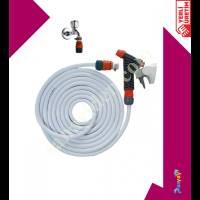 PRESSURIZED FLAT IRRIGATION AND WASHING HOSE SET 7.5 METERS, Water Hose