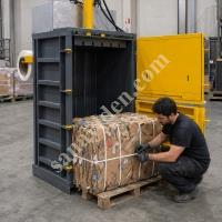 MT MAKİNA DB-50 ENDÜSTRİYEL DİKEY BALYA PRESİ – YÜKSEK KAPASİTELİ ATIK BALYALAMA MAKİNESİ, Geri Dönüşüm Makineleri
