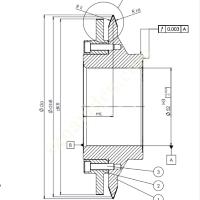 LC467P300AB - BREU DOUBLE CONE DRESSING ROLL - DOUBLE CONE DRESSER BR-404 (Ø123X40XØ52), Cutting Machines