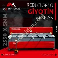 LRGM 2550 X 5MM REDİKTÖRLÜ GİYOTİN MAKAS LİNDA MACHİNE, Giyotin Makas